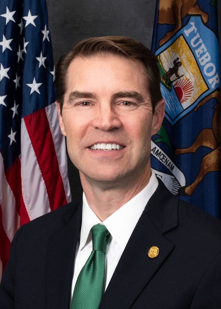 Democrat Sean McCann, a state Senator, announces campaign for Michigan's 4th District