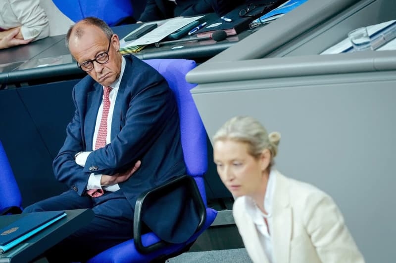 'Chancellor of lies:' AfD's Weidel skewers Merz over first two months