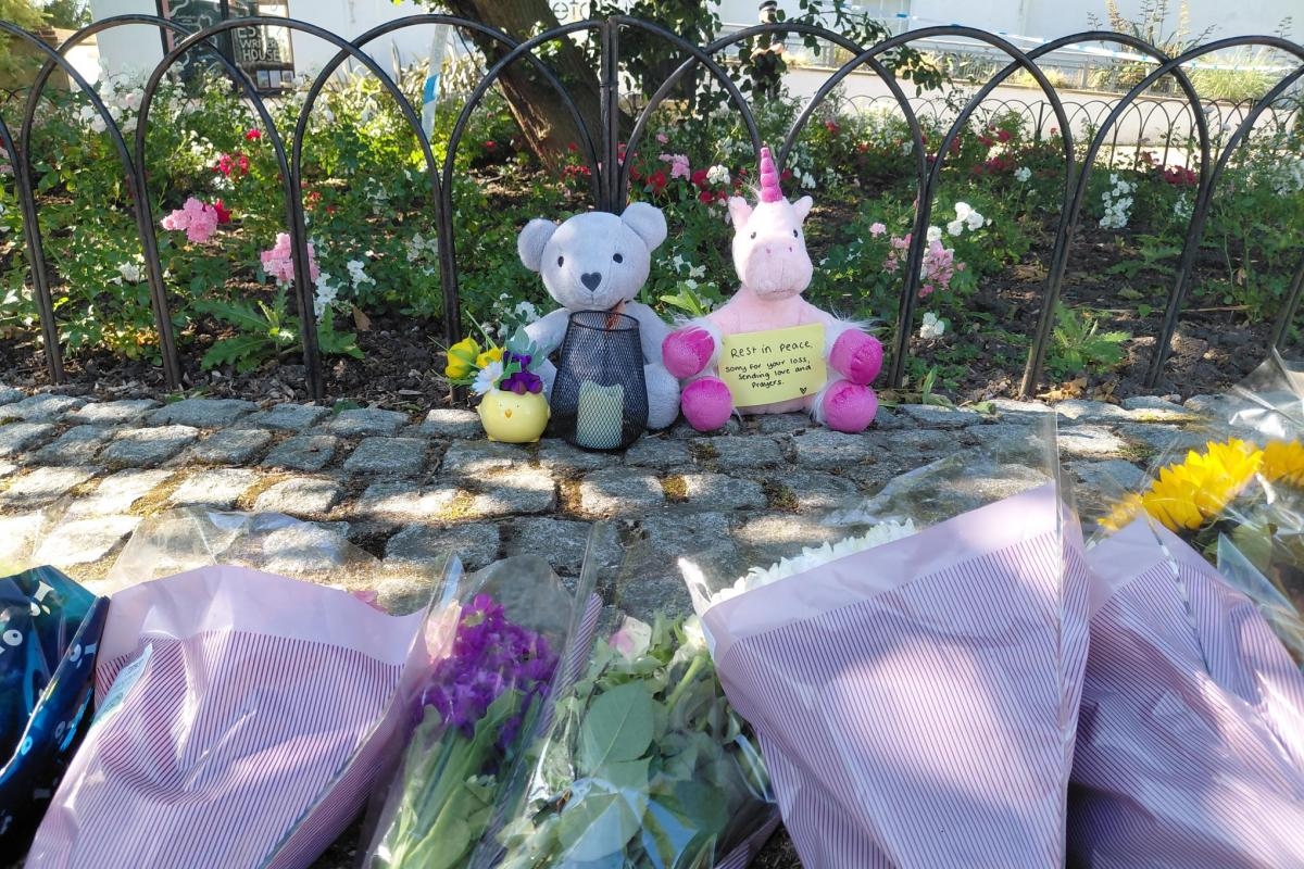 Floral tributes left at scene of tree fall tragedy in Chalkwell Park