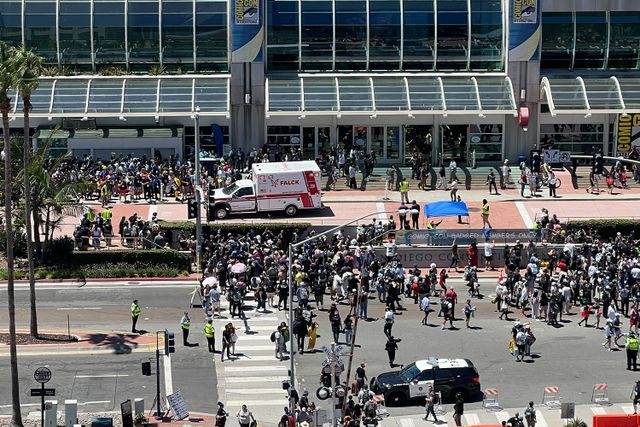 San Diego Comic-Con attendee taken away in ambulance after suffering medical emergency
