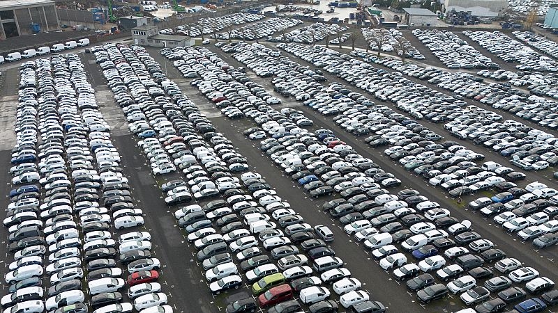 German exports drop as US shipments decline ahead of tariff deadline