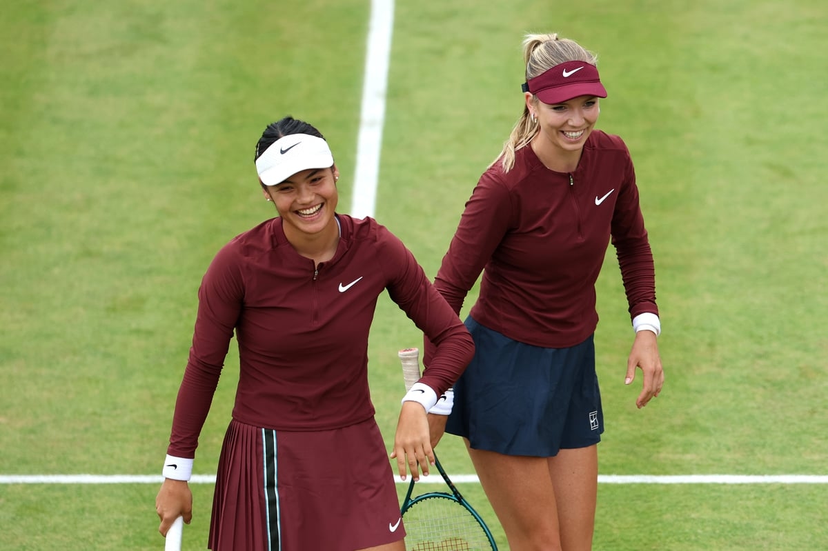 Emma Raducanu and Katie Boulter doubles dream over with defeat at Queen's Club