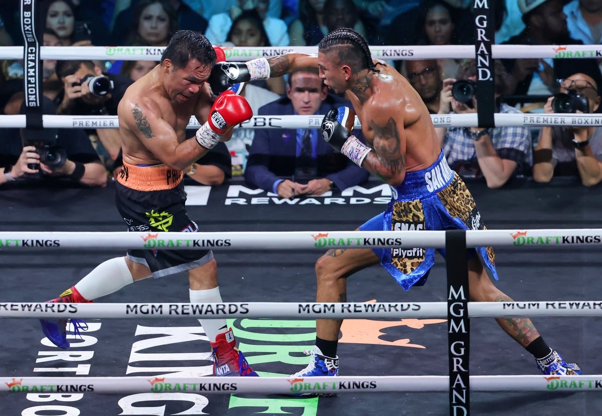 Mario Barrios retains WBC welterweight championship with tight decision over Manny Pacquiao