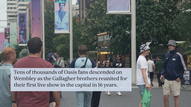 Oasis electrify Wembley as Gallagher brothers make triumphant return to London