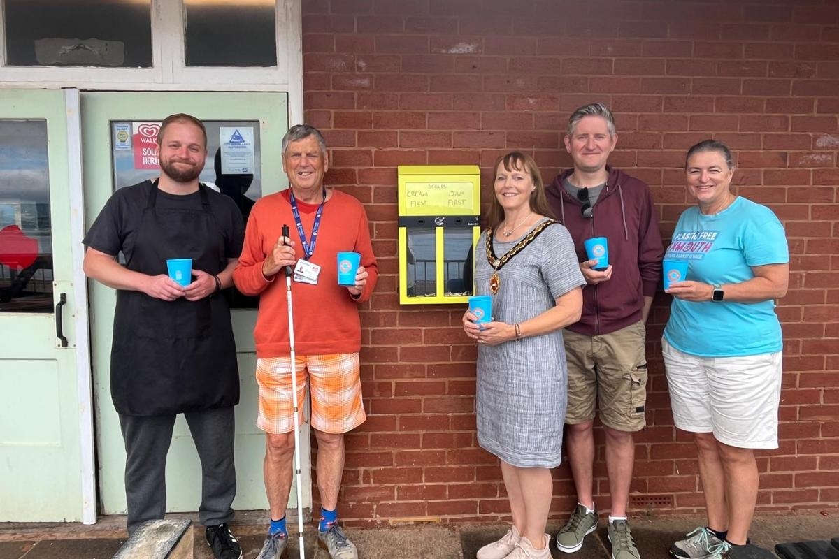 New bin installed in Devon town to tackle cigarette litter