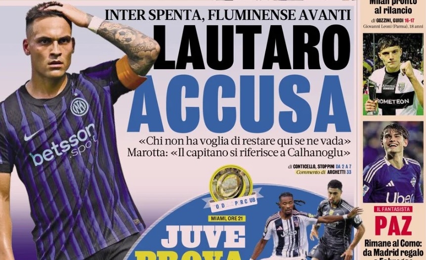 Today's Papers – New Inter flop, Lautaro's accuse