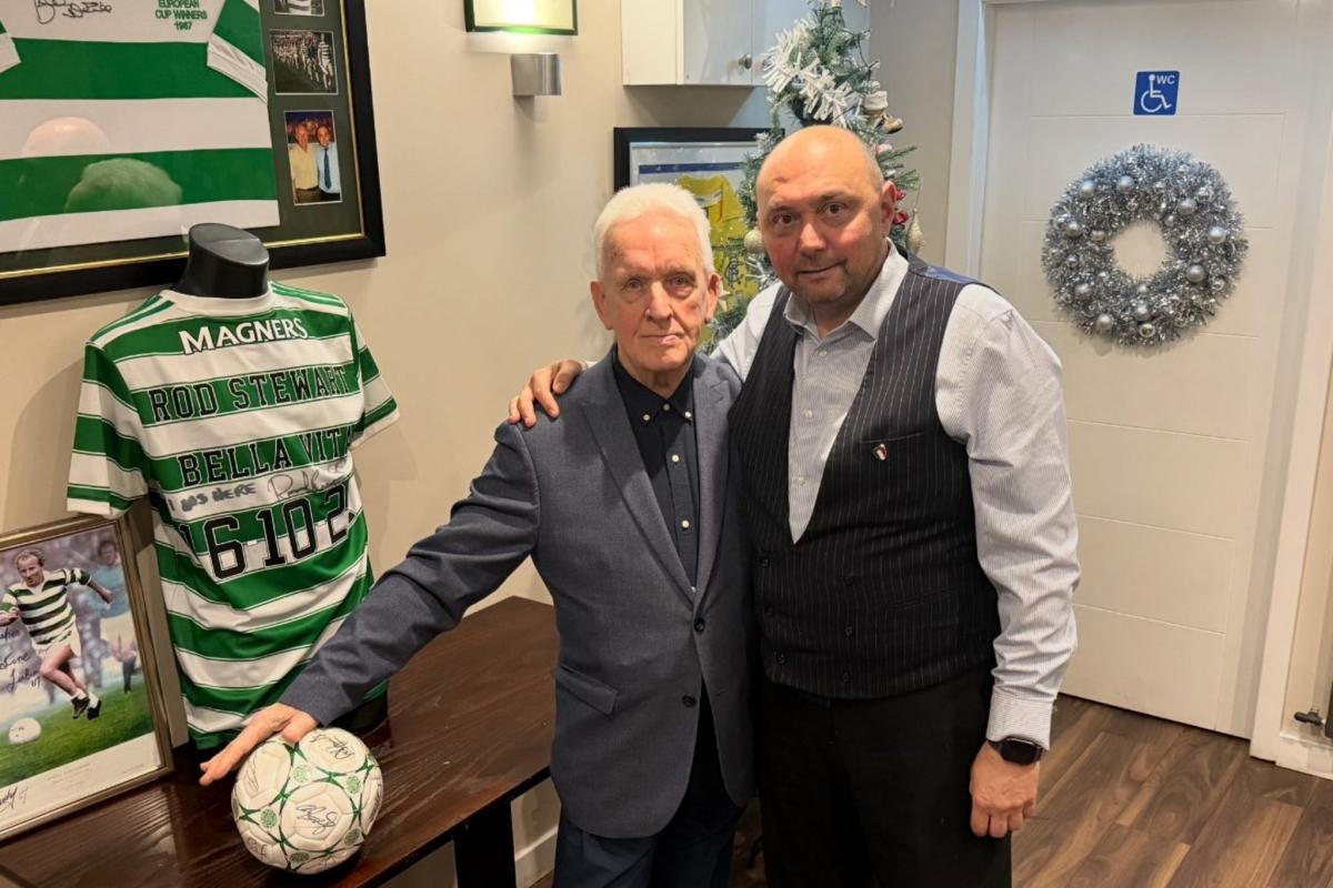 Glasgow restaurant's touching tribute to legendary Celtic player after death