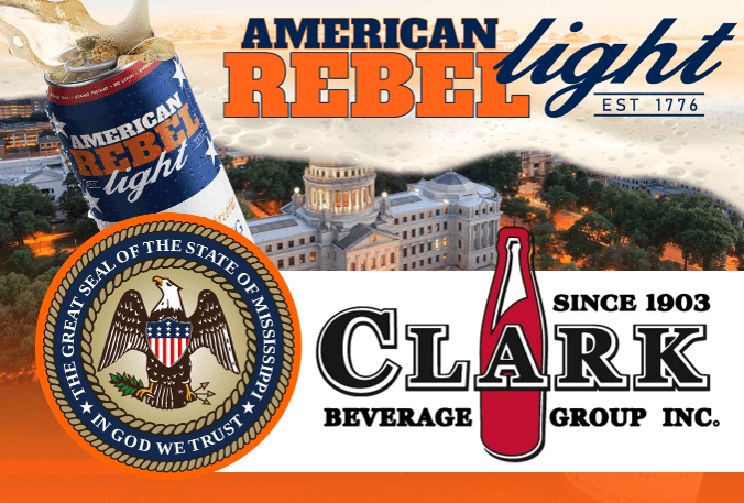 American Rebel Holdings, Inc. (NASDAQ: AREB) Announces American Rebel Light Beer Distribution Expansion: Rebel Light Launches in Mississippi with Clark Beverage Group, Inc.