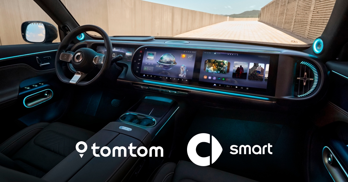 TomTom provides enhanced navigation to smart's in-vehicle solutions