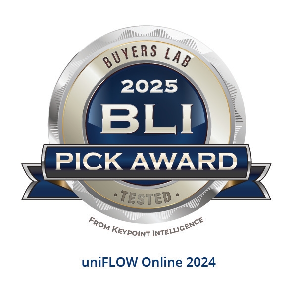 Canon Celebrates Seventh Consecutive Win for uniFLOW Online with BLI Pick Award
