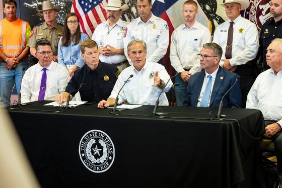 Gov. Greg Abbott visits San Angelo, praises flood response, promises continued recovery aid