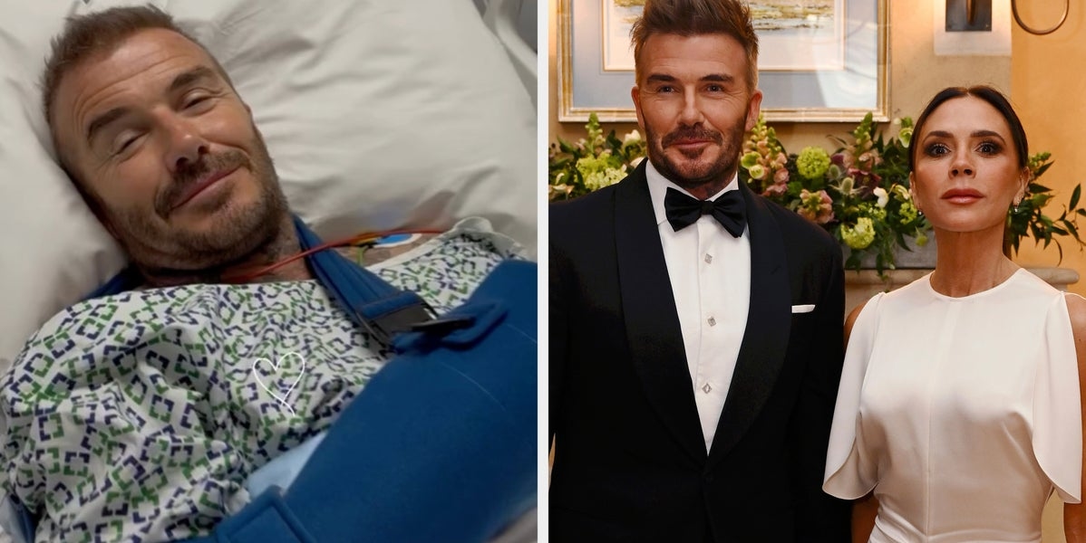Victoria Beckham Sends Sweet Message To Husband David As She Shares Pictures Of Him In Hospital
