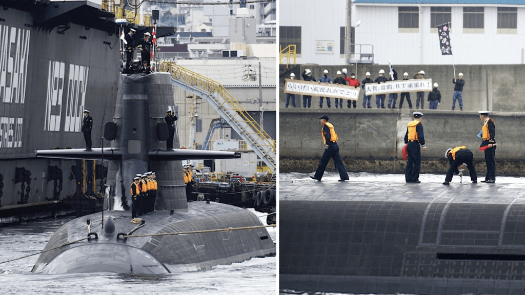 Japan's new 3,000-ton submarine with Harpoon missiles poses threat to China