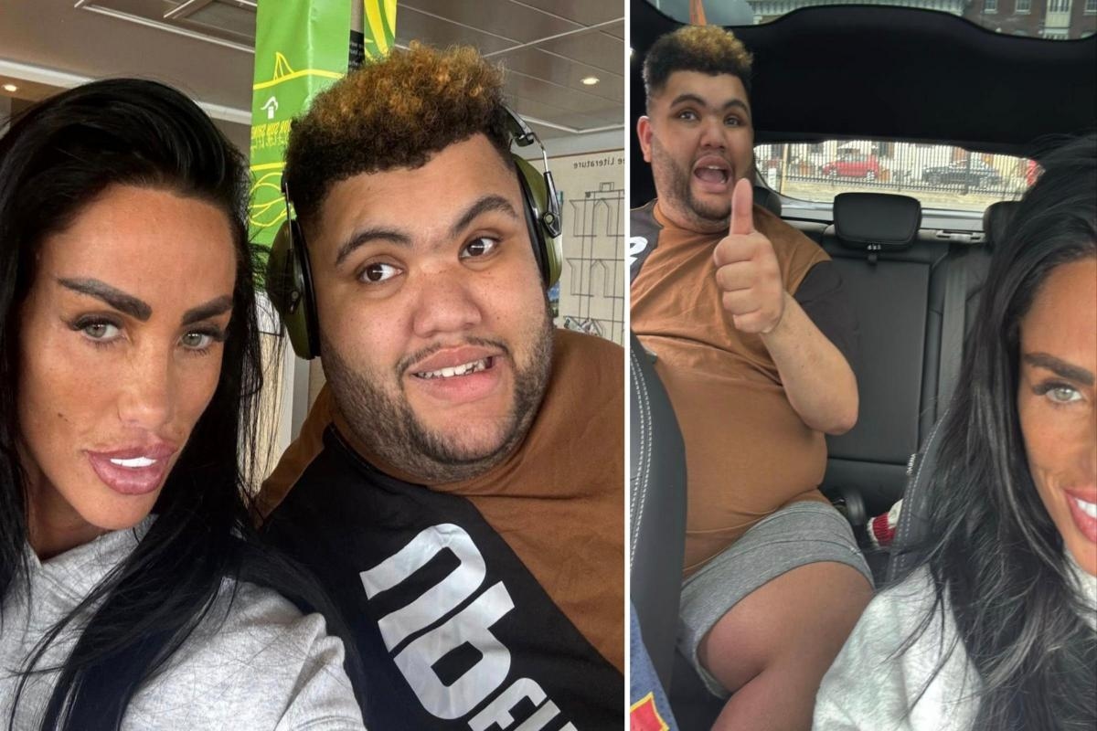 Katie Price and son Harvey in Isle of Wight trip for 'family time'