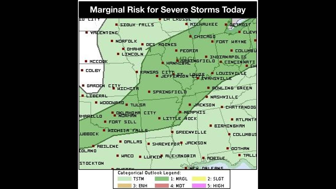 Multiple rounds of storms likely in Kansas City. Heavy rain is possible