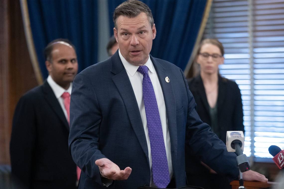 Kris Kobach disputes Johnson County tax, says mental health & EMS not public safety