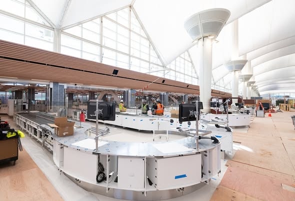 DIA's new security checkpoint is almost finished. Here's when it opens