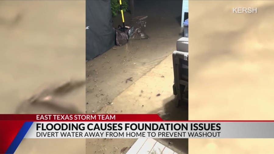 Recent rain causes foundation problems for East Texas homeowners