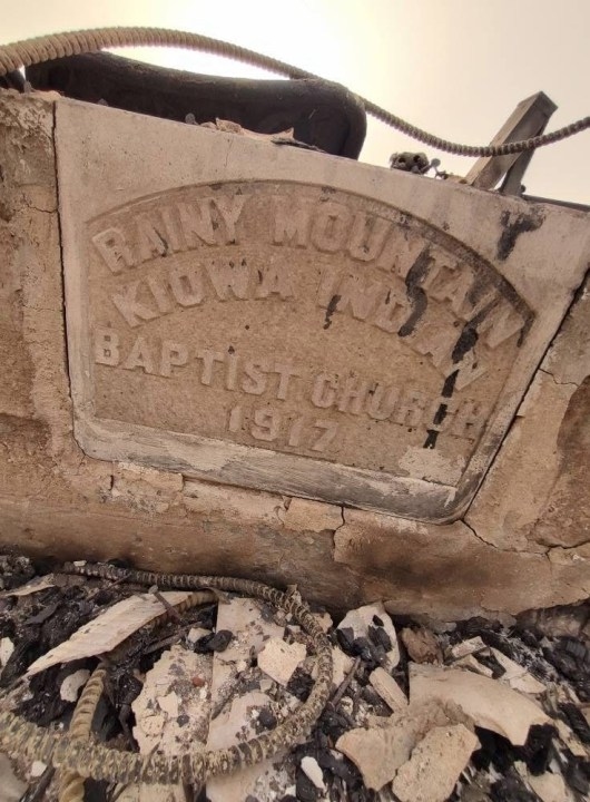 130-year-old Oklahoma church burns down