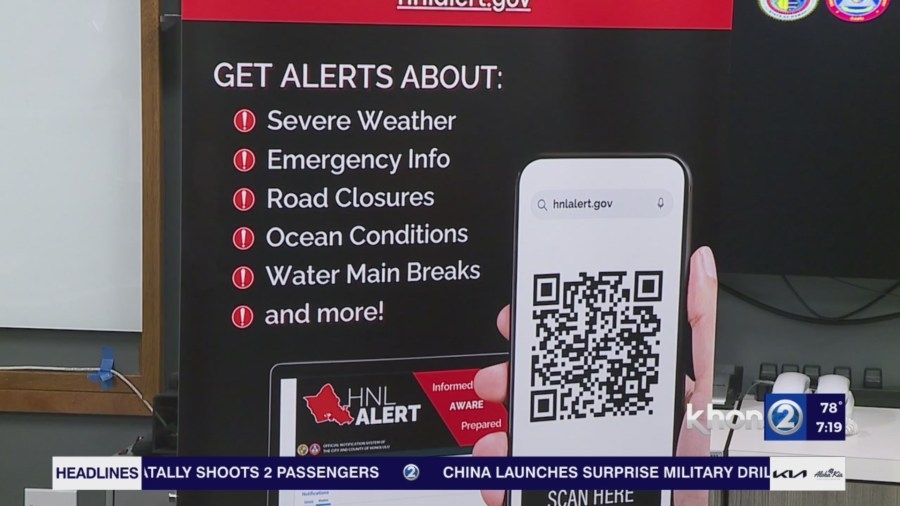 Honolulu director details new customizable alert system