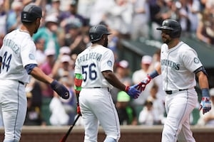 So a salmon fell from the sky before the Mariners' 4th of July game