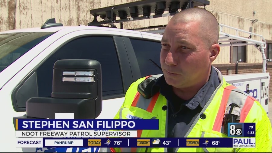 Summer heat in Las Vegas brings roadside hazards as cars stall out; NDOT has safety reminders