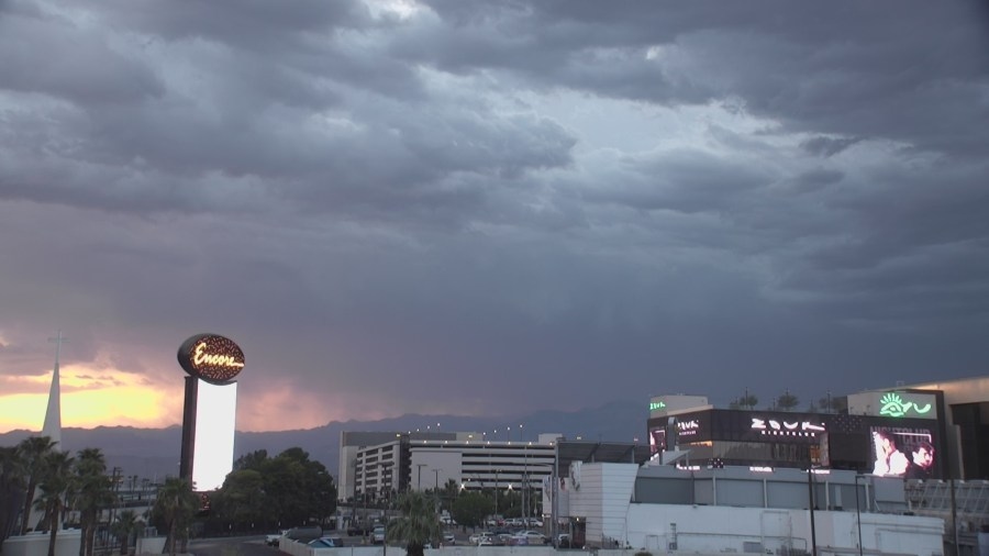 Flash flooding possible across Las Vegas valley as triple-digit temperatures begin to drop
