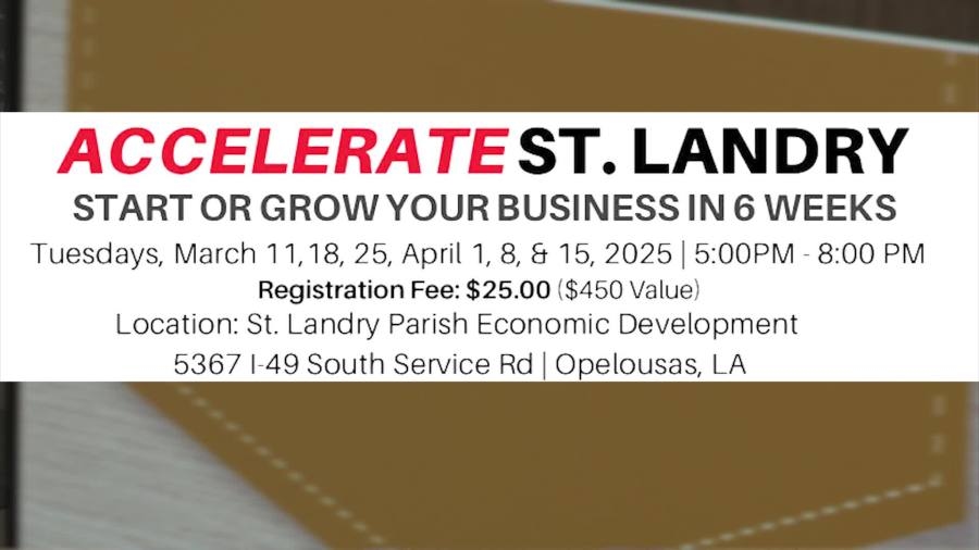 Accelerate St. Landry program helps new entrepreneurs grow business