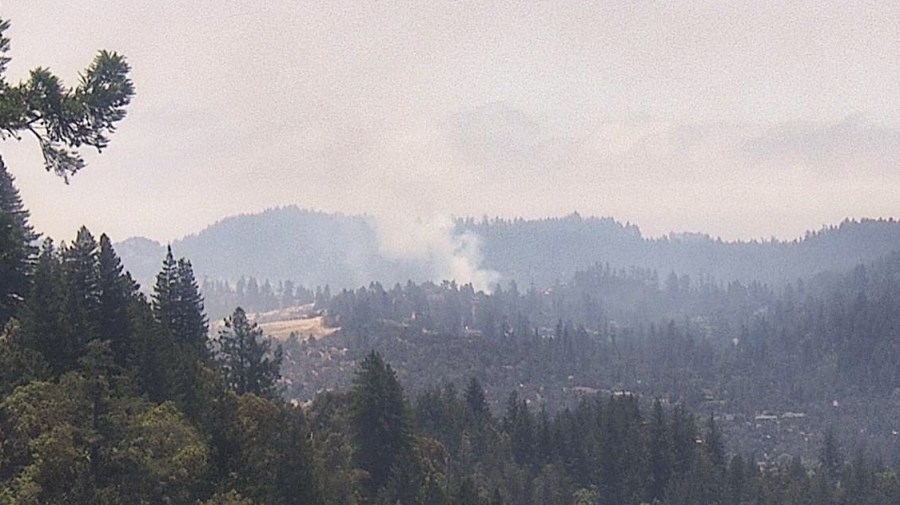 Wildfire ignites Friday in Santa Cruz Mountains