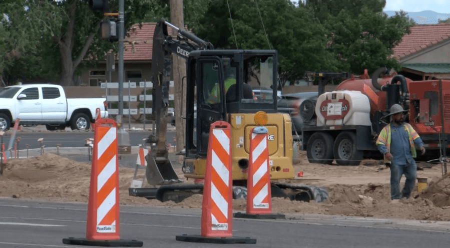 Expect traffic delays on Coors Blvd. until the end of the month