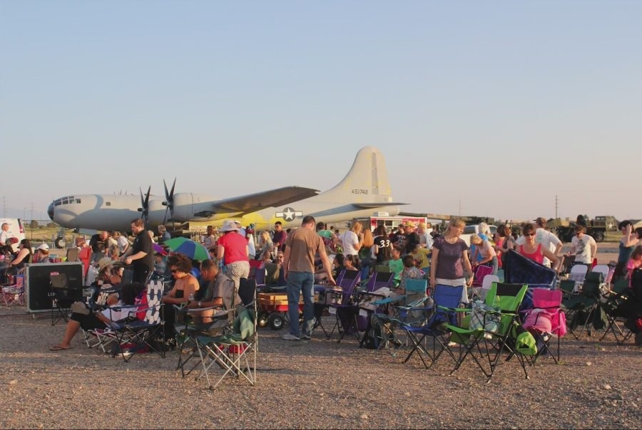 Watch 'Night at the Museum' under the wings at the Nuclear Museum