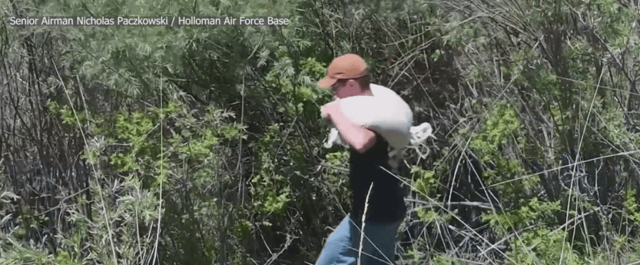 Holloman AFB and Fort Bliss participate in flood relief efforts with the Mescalero Apache Tribe