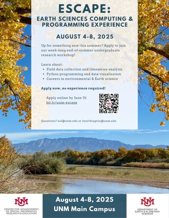 Applications open for UNM Earth science data program