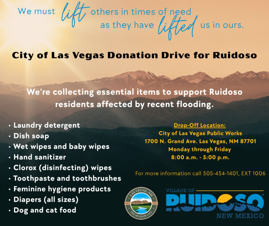 Las Vegas holding donation drive for Ruidoso
