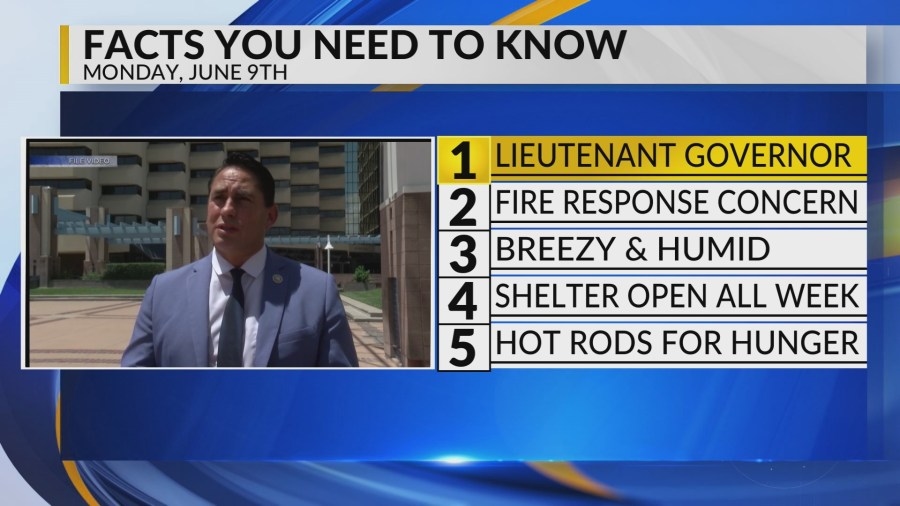 New Mexico Lieutenant Governor, Wildfire response funding concern, Breezy and humid, Westside animal shelter, Hot Rods for Hunger