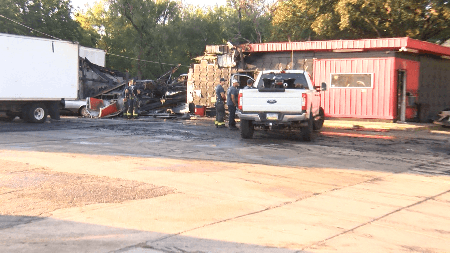 Fire leaves extensive damage at Wichita tire shop