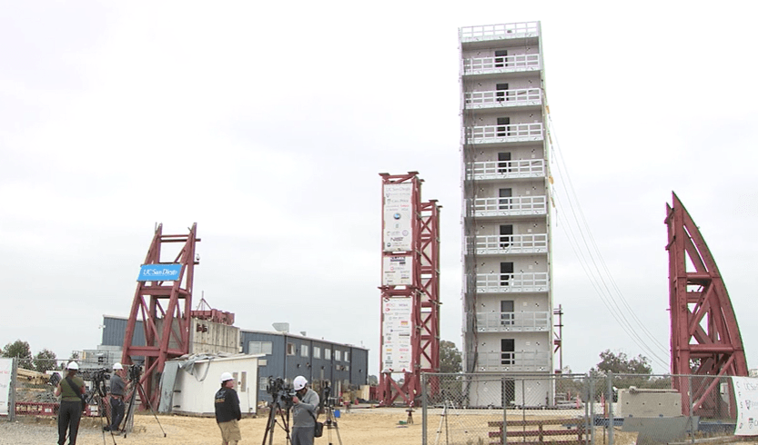 WATCH: UCSD puts 10-story building through earthquake simulation