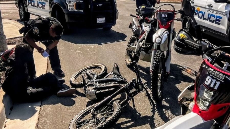 Police shut down planned ride on illegal electric motorcycles in San Diego County