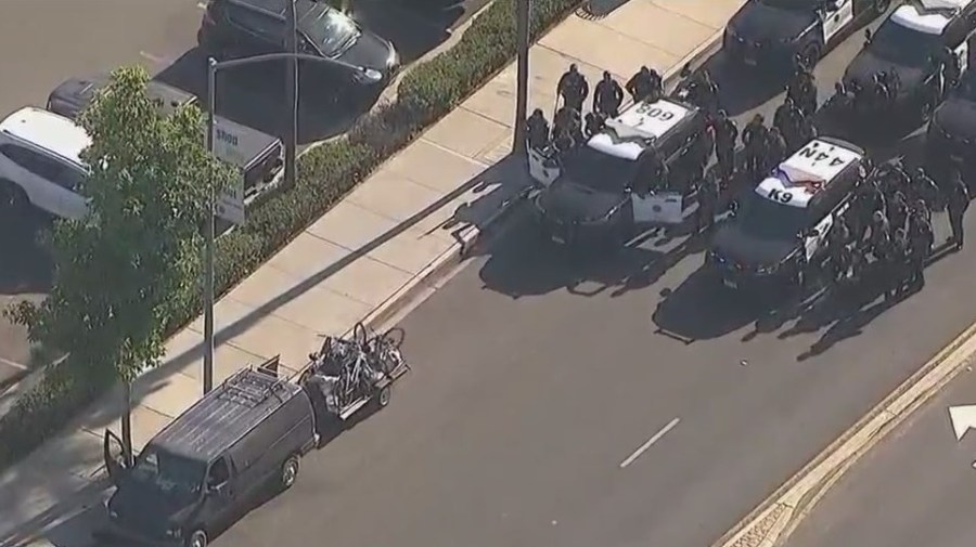 San Diego standoff ends with woman's arrest
