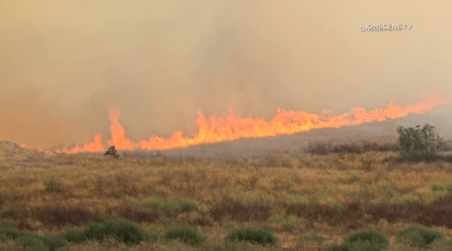 Emergency evacuations ordered for Mandalay Fire raging in Riverside County