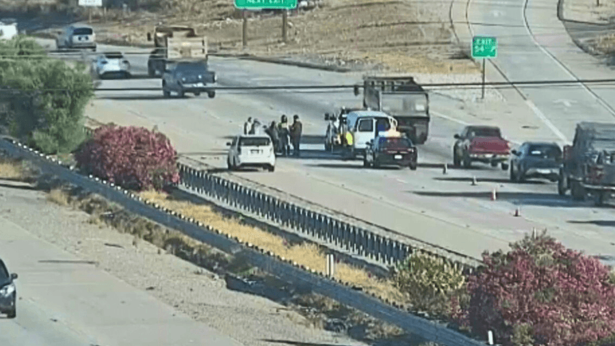 Driver's keys taken during fight on Southern California freeway