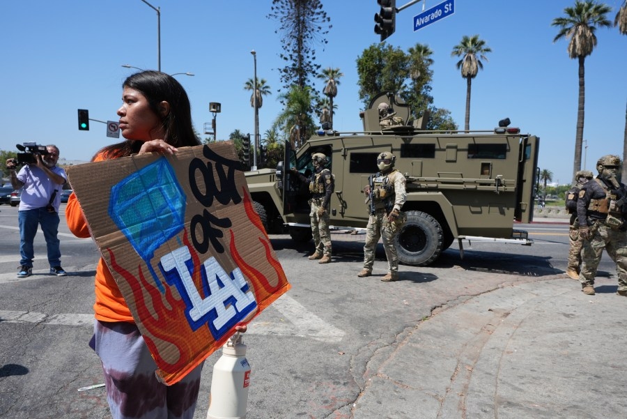 ‘Staging for a TikTok video': Mayor Bass, council members decry federal raid in L.A.'s MacArthur Park