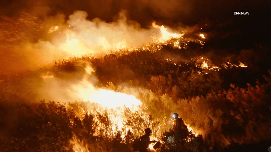 Crews make progress on wildfires burning in Inland Empire