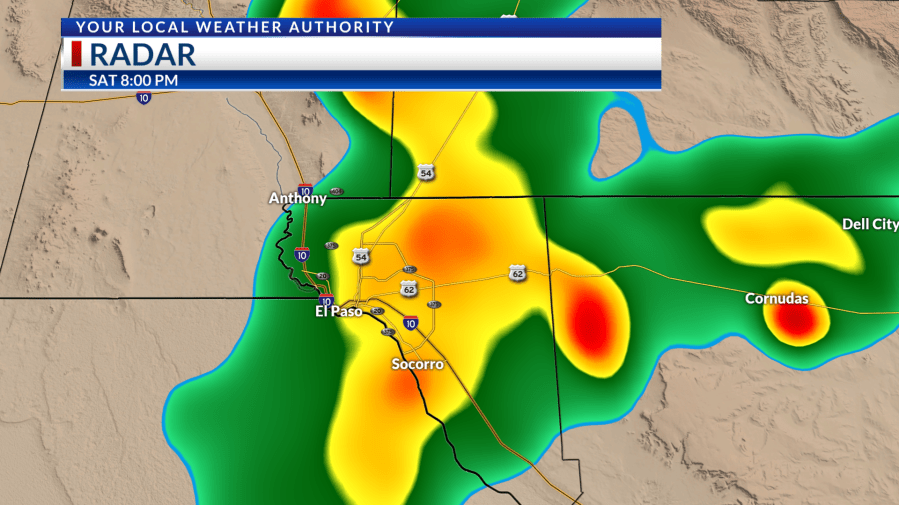 9 Day Forecast: Heavy rain threats throughout week in El Paso area