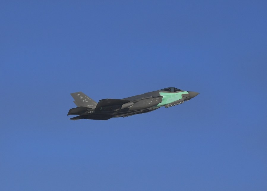 ‘Frankenjet': This F-35A Lightning II made from two damaged aircraft just returned to Utah's Air Force base