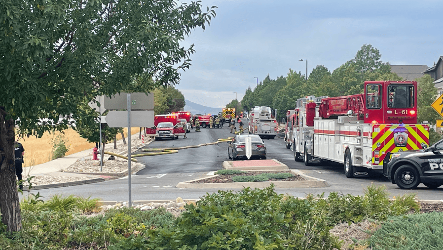 One airlifted after fire engulfs West Jordan home