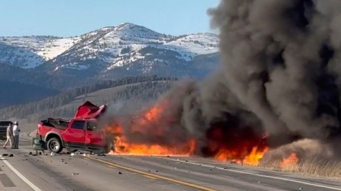 Idaho police identify seven killed in fiery tour van crash