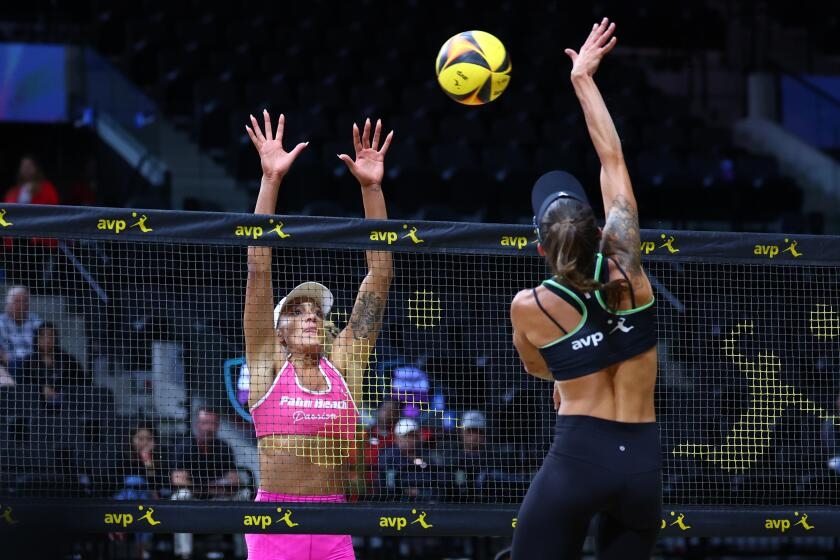 Beach volleyball in the Intuit Dome? AVP players embrace their new digs