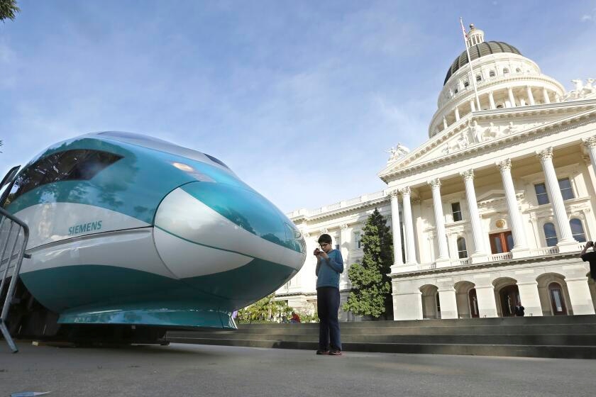 California sues Trump administration over loss of high-speed rail funding