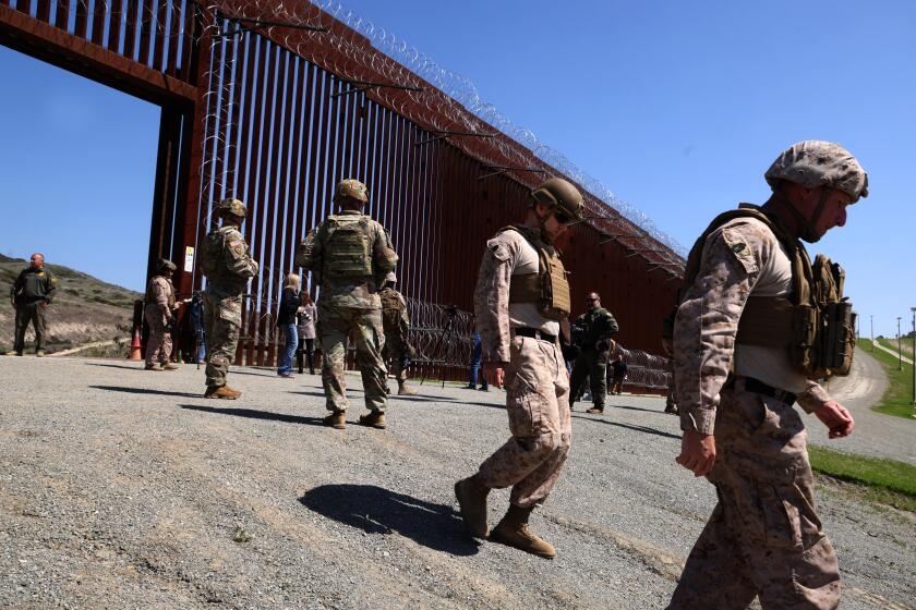 California-Mexico border, once overwhelmed, now nearly empty